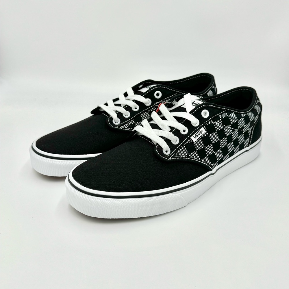 NEW Vans Atwood Checker Dot Black White Canvas Skate Shoe Men’s size 11 - Picture 5 of 13